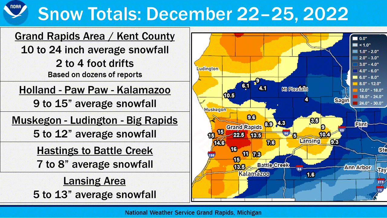Blizzard Strikes Michigan on December 23 and 24, 2022